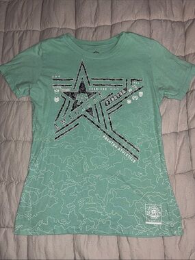 American Fighter Seafoam Green Star Graphic Short Sleeve Tee